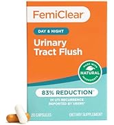 FemiClear Daily Urinary Tract Flush | Day & Night Urinary Support | D-Mannose Supplement | Urinar...