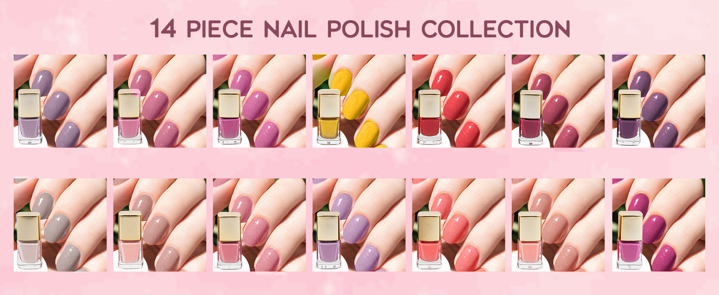 lip nail polish paint set