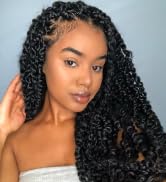 Geogroket Afro Kinkys Bulk Human Hair 30g/Pack for Mini Twist, Braiding Hair for Dreadlocks, Loc ...