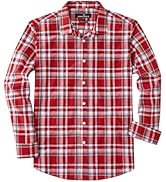 J.VER Mens Button Down Shirts Casual Long Sleeve Dress Shirt Cotton Collared Work Plaid Tops with...