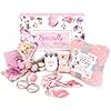 ElatedMore Birthday Gifts for Women Friendship Self Care Package Gifts for Women Get Well Soon Gift Baskets Relaxing Blanket Gifts Box for Sister Mom Wife Friend Her Fantasy Box (Pink)
