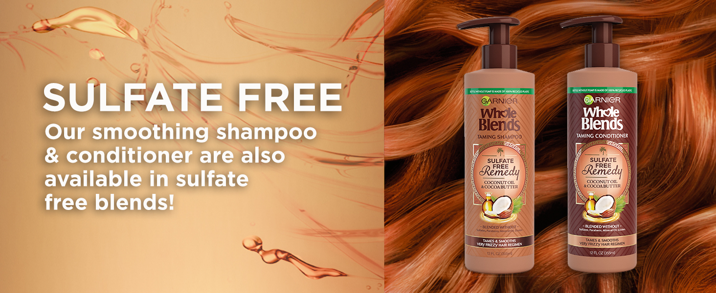 sulfate free, our smoothing shampoo and conditioner are also available in sulfate free blends