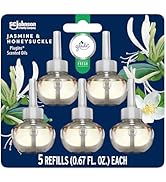 Glade PlugIns Refills Air Freshener, Jasmine & Honeysuckle, Scented and Essential Oils for Home a...