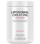 Codeage Liposomal Creatine Monohydrate Powder Supplement, Unflavored, Sports & Fitness, 3-Month S...