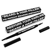 BEST Beard & Hair Filler Pen/Pencil & Brush - Instantly Fill Patches & Thin Areas for a Perfect B...