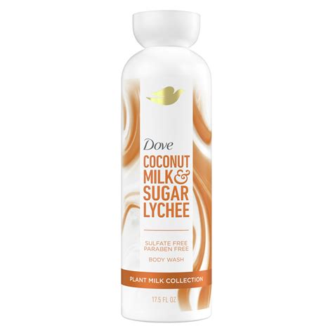 Dove Coconut Milk & Sugar Lychee Body Wash Bottle
