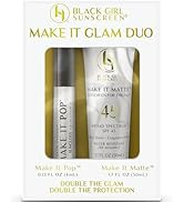BLACK GIRL SUNSCREEN - Make It Glam Duo Limited Edition Set - Bundle of 2 Products – 1 SPF 45 Mak...