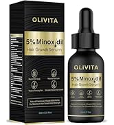 5% Minoxidil Hair Growth for Men and Women: Biotin Hair Growth Serum for Beard & Hair Loss, Thinn...
