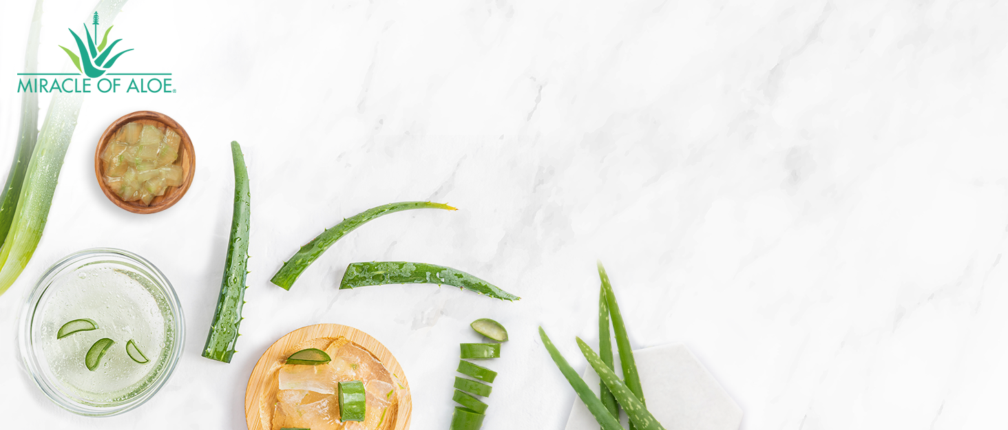 Background of brandstory miracle of aloe