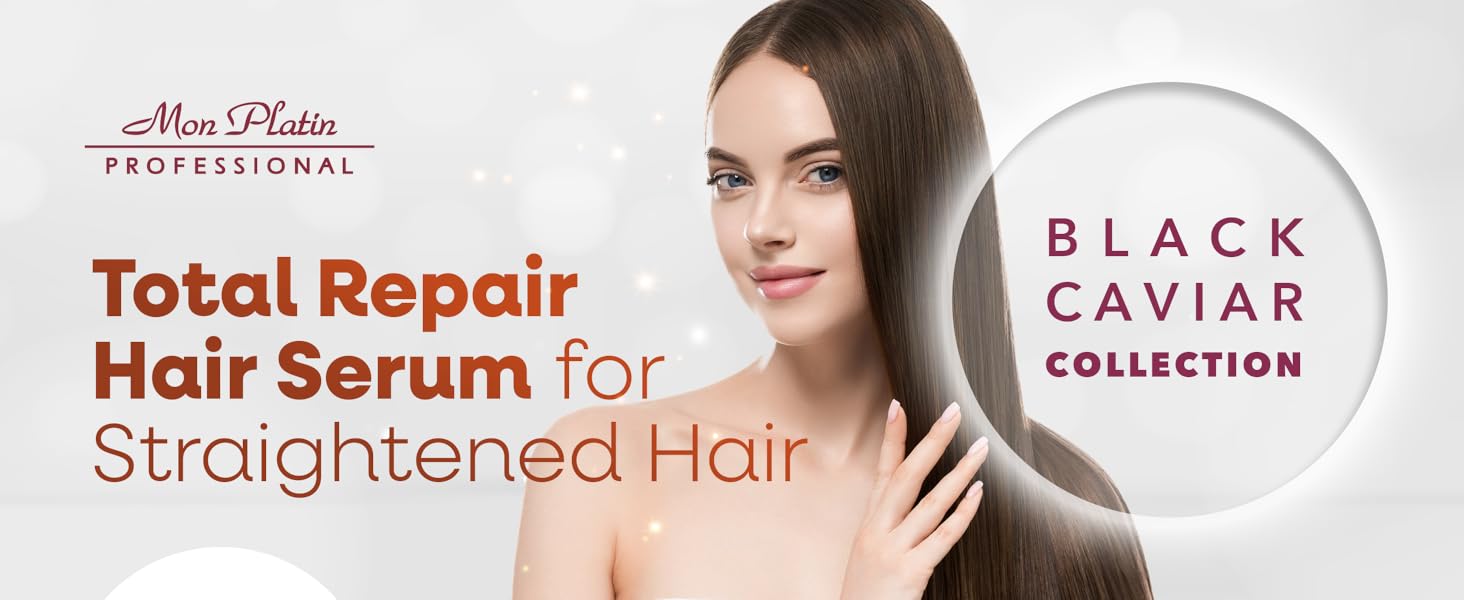 Black Caviar Professional Total Repair Serum Straightened Hair Protection Treatment Formula