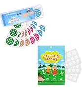 Colorful & Transparent Itch Relief Patches 72 Counts, Natural Bug Bite Itch Relief Stickers for K...