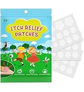 Itch Relief Patches 48 Counts, Natural Bug Bite Patches for Kids, Instantly Reduce Itching & Swel...