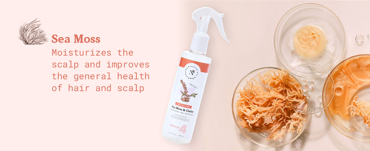Irish sea moss for hair curl spray for healthy definition anti frizz anti hair fall