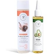 NaturAll Sea Moss & Chebe Curl Cream & Hydrating Kiwi-Avocado Oil Blend- Hair Care Bundle for Fri...