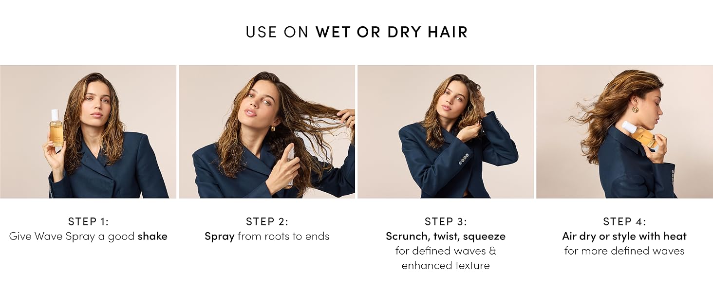 Wave spray is available in our North Bondi scent with notes of citrus and jasmine