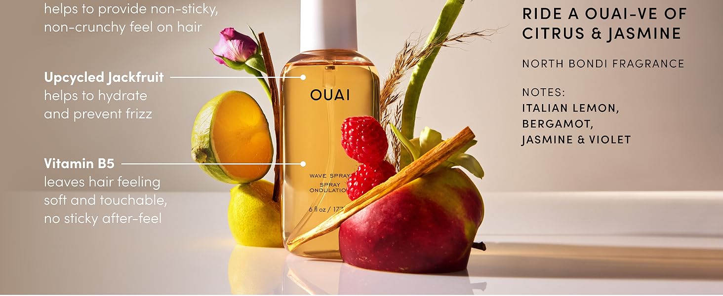 Like most OUAI products, this texturizing wave spray is color safe