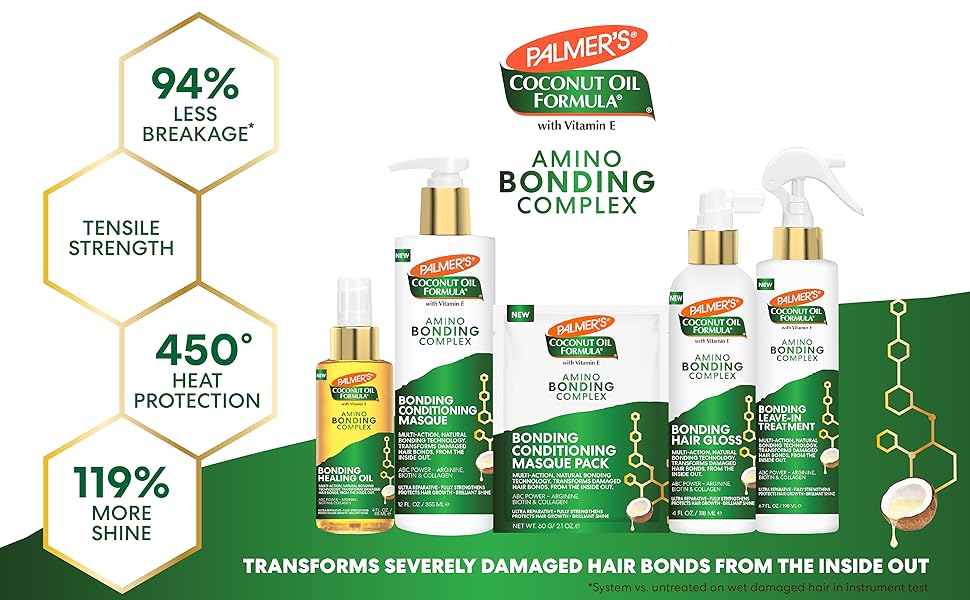 textured damaged hair bonding oil reduces breakage and split ends all hair types shine heat protect
