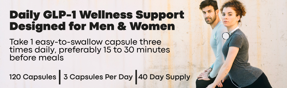 Daily glb1 hormone wellness support for men & women - fast kind capsules, 40 day supply