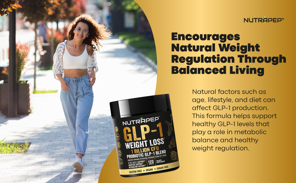 NutraPep GLP-1 fast weight loss supplement kind natural fat reduction support healthy slimming