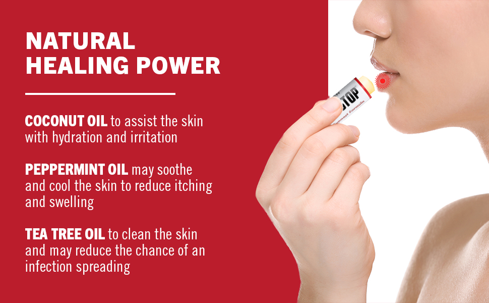 lip cream lemon balm patch gel mouth blister scar 