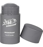 Jeff’s Barbershop Aluminum-Free Charcoal Deodorant for Men & Women, Fresh Scent - Natural, Non-To...