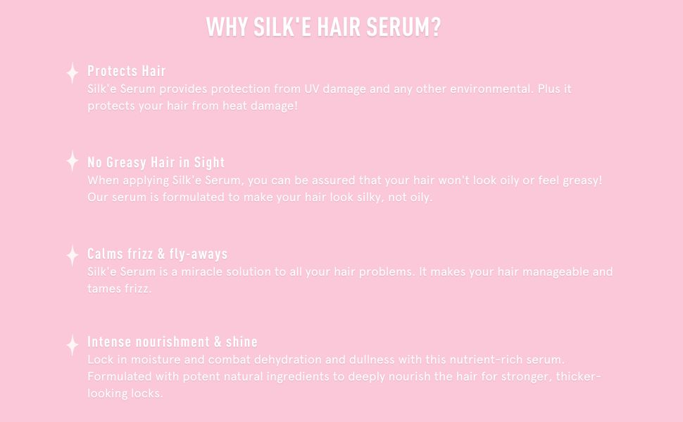 Silk'e Repair Therapy Hair Serum Benefits
