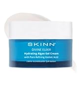 SKINN Moisturizer for Dry Skin, Divine Elixir Hydrating Algae Gel Cream (1.7 Fl Oz) - Gel Moistur...
