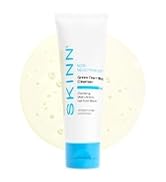 SKINN Daily Morning Face Wash, Green Tea + Mint Cleanser, 4oz - Gentle Exfoliating Facial Cleanse...