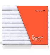 TASALON Microfiber Hair Towel - 10 Pack - Salon Towels - Quick Dry Microfiber Towels - 29 x 16 In...