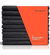 TASALON Microfiber Hair Towel - 10 Pack - Salon Towels - Quick Dry Microfiber Towels - 29 x 16 In...