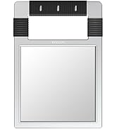 TASALON Unbreakable Hand Mirror, Silver, Rectangular, Tabletop Mount, ABS Frame, Handheld Mirror ...