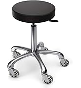 TASALON Rolling Stool - Adjustable Stool with Wheels - Soft Swivel Workbench Stool- Desk Stool Ch...
