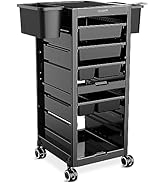 TASALON Professional Salon Trolley Cart, Hair Salon Equipment for Salon Station, Space Saving Sal...