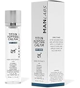 Man Labs Titan Peptide Moisturizer Cream for Men - Anti Aging Peptides for Face with Herbal Extra...