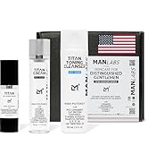 Man Labs Titan Men Skin Care Kit - Anti-Aging Mens Skincare Bundle with Toning Cleanser, Face Ser...
