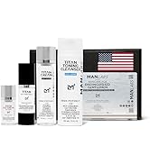 Man Labs Titan 2025 Sports Anti-Aging Skincare Kit, 4-Piece System with Eye Cream, Serum, Face Cr...
