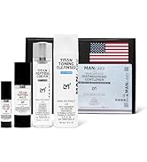 Man Labs Titan Anti-Aging Mens Skin Care Kit - 2025 Oscar Mens Facial Care Kit with Hyaluronic Ac...