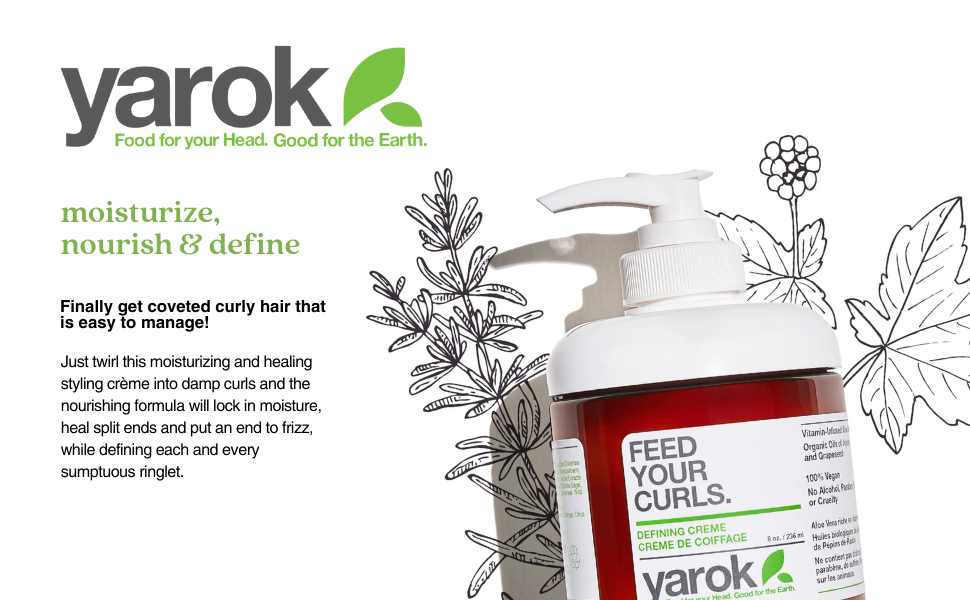 Yarok, Moisturize Nourish & Define, Finally get coveted curly hair that is easy to manage