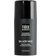 Tiege Hanley Salicylic Acid Cleanser for Men - Gentle & Deep Cleansing Acne Face Wash for Clear S...