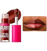 Ruby Kisses Lip Oil Booster, Hydrating Lip Gloss with Nourishing Natural Oil Blend, Jumbo Wand fo...
