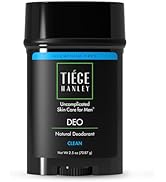 Tiege Hanley Natural Aluminum-Free Deodorant for Men - Clean Scent (Mint & Eucalyptus), 1-Pack - ...