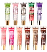 Ruby Kisses Broadway Vita-Lip Tinted & Clear Lip Gloss Set (11 Pack) Ultra-Hydrating & Soothing F...