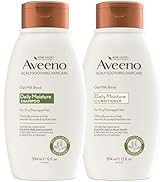 Aveeno Scalp Soothing Oat Milk Blend Shampoo & Conditioner Set for Daily Moisture and Light Nouri...