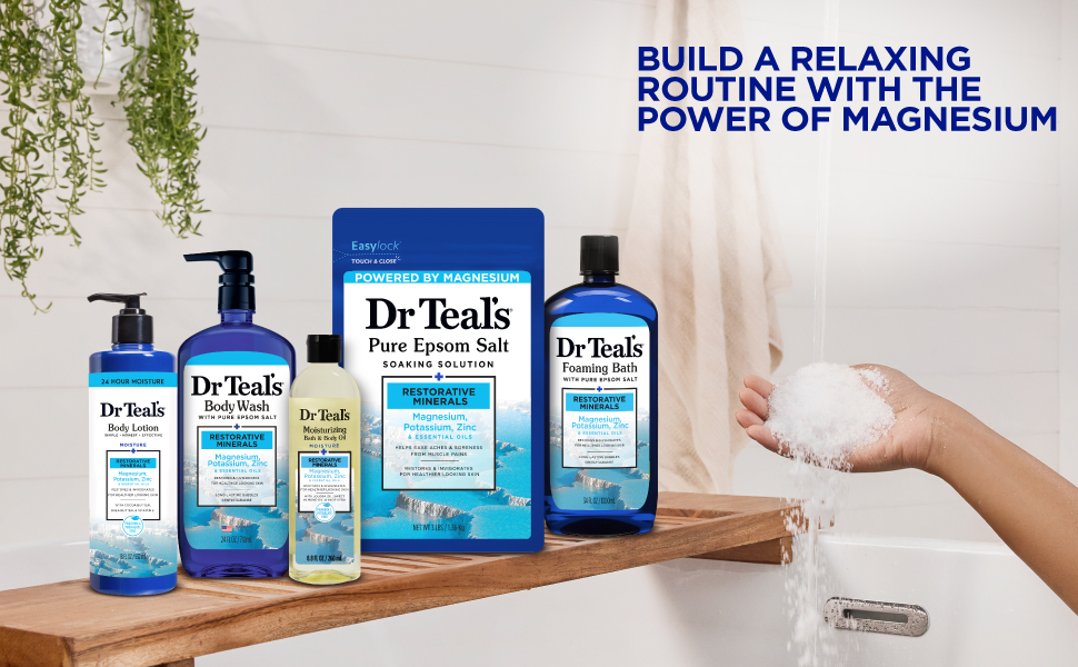 Dr Teal's restorative minerals collection