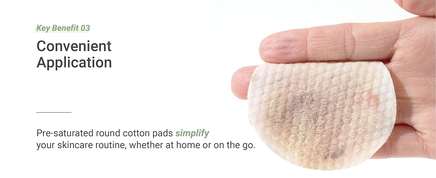 key benefit 3 convenient application presaturated round cotton pads simplify you skincare routine