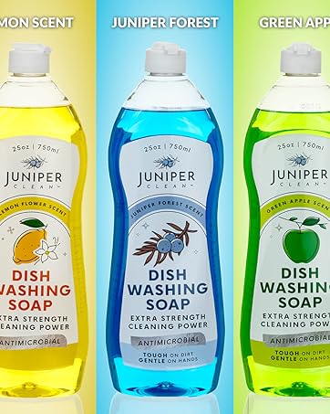 juniper clean dish washing soap apple lemon juniper green apple