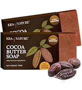 era of nature Premium Natural Organic Cocoa Butter Cold Process Body Soap Bar. Moisturizing & Nou...