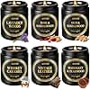 AOOVOO Scented Candles Gift Set - 6 Pack Men Candles for Home Scented, 42 oz Soy Candle for Men, 300 Hour Long Lasting Candle Set for Birthday, Father's Day, Valentine, Christmas, Anniversary