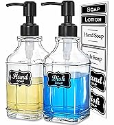 soap dispenser with black pump
