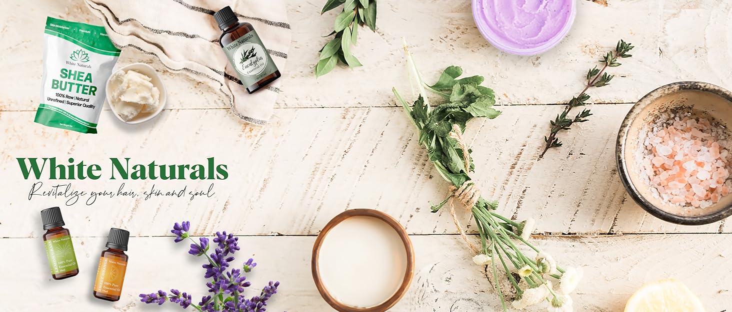 White Naturals skincare products organic skin face body butter care mask facial treatment oil hair
